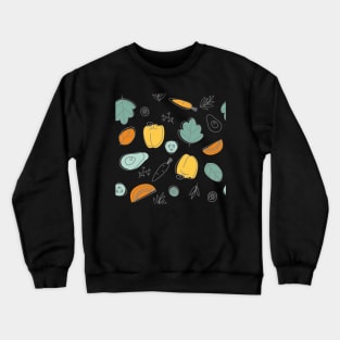 Vegetable pattern Crewneck Sweatshirt